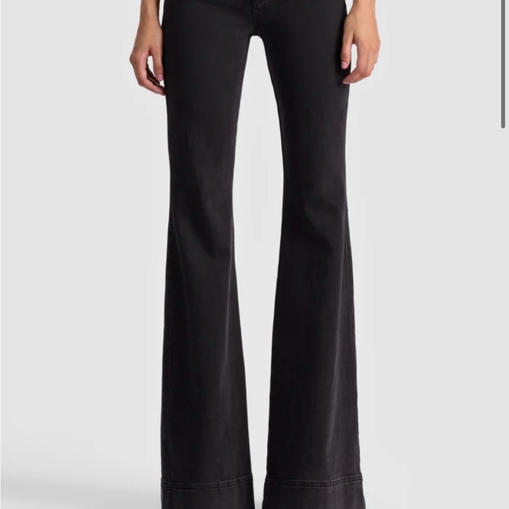 Alice + Olivia Black Flared Women's Jeans